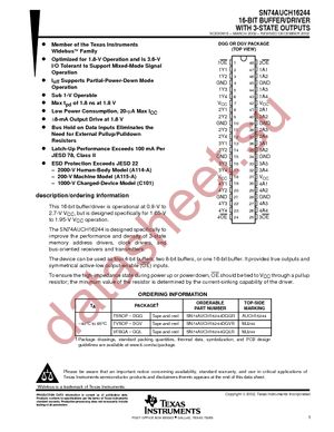 74AUCH16244DGGRE4 datasheet  